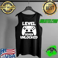 Level Seven Unlocked 7 Birthday Birth Anniversary celebrate T-s Tank Top
