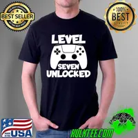 Level Seven Unlocked 7 Birthday Birth Anniversary celebrate T-s Unisex
