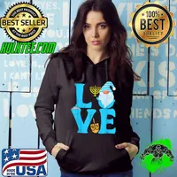 Love Jewish Gnome Hanukkah Pajamas Chanukah Mens Womens T-Shirt