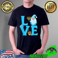 Love Jewish Gnome Hanukkah Pajamas Chanukah Mens Womens T-Shirt Unisex