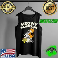 Meowy Hanukkah Cats Kitten Cute Hanukkah Pajamas Chanukah PJ T-Shirt Tank Top