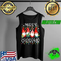 Merry Christmas Gnome Shirt Funny Family Xmas Kids Adults T-Shirt Tank Top