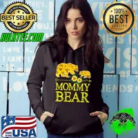 Mommy Bear Sunflower Xmas Matching Family Christmas Pajamas T-shirt