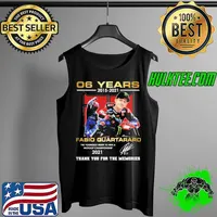 Nice 06 Years 2015 2021 Fabio Quartararo Championship Motogp Signature Thank You For The Memories Shirt Tank Top
