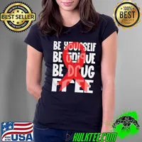 Nice bE YOURSELF UNIQUE RED RIBBON WEEK AWARENESS SHIRT Ladies Tee