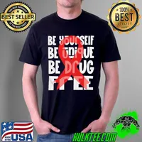 Nice bE YOURSELF UNIQUE RED RIBBON WEEK AWARENESS SHIRT Unisex