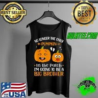 Nice Fall Pumpkin Big Brother Thanksgiving Pregnancy Announcement T Shirt Tank Top