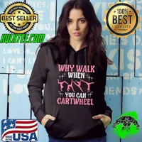 Nice Funny Gymnastics Gymnast Gift For Girls Women Cool Cartwheel T-Shirt