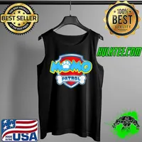 Nice Funny Momo Patrol Dog Mom, Dad For Men Women T Shirt Tank Top
