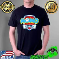 Nice Funny Momo Patrol Dog Mom, Dad For Men Women T Shirt Unisex
