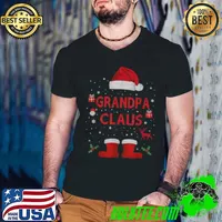 Nice Grandpa Claus Shirt Christmas Pajama Family Matching Xmas T Shirt
