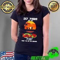 Nice Original 37 Years 1984-2021 Dragon Ball Akira Toriyama Signature Shirt Ladies Tee