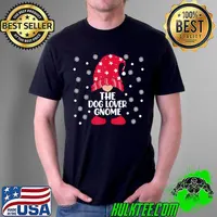 Nice The Dog Lover Gnome Matching Family Christmas Pajama Costume T Shirt Unisex