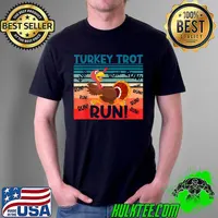 Nice tURKEY TROT RUN! Funny Thanksgiving Turkey Trot Running T-Shirt Unisex