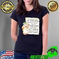 Official Awesome if the right side of your brain controls the left side of your body then only left handed people are in their right minds Ladies Tee