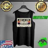 Official best Of 1998 Limited Edition, Vintage Cassette Tape Birthday T-s Tank Top