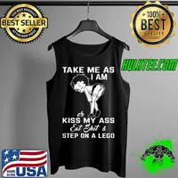Official betty Boop Take Me As I Am Or Kiss My Ass Eat Shit Step On A Lego Shirt Tank Top