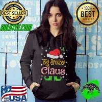 Official Big Brother Claus Christmas Pajama Family Matching Xmas T Shirt Hoodie