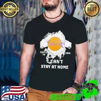 Official Blood Inside Me Los Angeles Lakers Covid 19 2020 I Can’t Stay At Home Shirt Guys V Neck