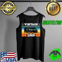 Official Camping RV Camper Vintage born 1989 Birthday Trailer Caravan T Shirt Tank Top