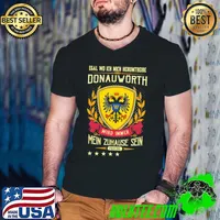 Official egal Wo Ich Mich Herumtreibe Donauworth Wird Immer Mein Zuhause Sein Provine Shirt Guys V Neck