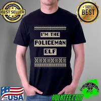 Official I'm the Policeman Elf Police Officer Christmas Cops Xmas Premium T-Shirt Unisex