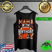 Official mama Of The Birthday Boy Football Lover Family Matching T-Shirt Tank Top