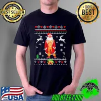 Official Merry liftmas ugly christmas pajama santa claus gym xmas Unisex