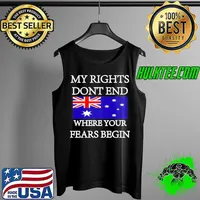 Official my Rights Don't End Where Your Fears Begin England Flag Shirt Tank Top