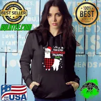 Official red Plaid Llama Lover Girl Women This Is My Christmas Pajama T-shirt