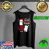 Official red Plaid Llama Lover Girl Women This Is My Christmas Pajama T-s Tank Top