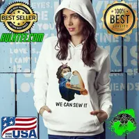 Official Strong Girl Quilter We Can Sew It Coronavirus Shirt Hoodie