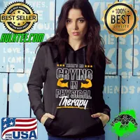 Official There's No Crying In Physical Therapy Therapist Month Health T-shirt