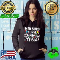 Official womens Med Surg Nurse Christmas Crew Medical Surgical T-Shirt