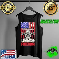 Original american Biker I Have Respect I Am Loyal And I Love Freedom Shirt Tank Top