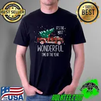 Original christmas Truck Its The Most Wonderful Time Of The Year T-Shirt Unisex