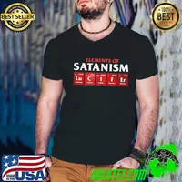 Original Elements Of Satanism Lutetium Carbon Iodine Fluorine Erbium Shirt Guys V Neck
