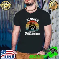 Original my Name Is Ismael And I Have A Gaming Addiction T-s Guys V Neck