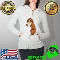 Original sloth Lover Women Kids Girls Boys Youth T-Shirt Full Zip Hooded
