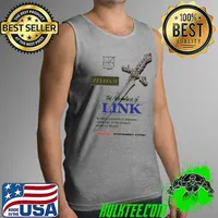 Original zelda 2 The Adventure Of Link World Of Hyrule Nes Video Game Cover Shirt Tank Top