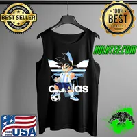 Premium 2018 World Cup Argentina Team Goku Dragon Ball x Adidas Shirt Tank Top