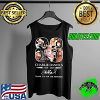 Premium 83 Years Charlie Daniels 1936 2020 Thank You For The Memories Signature Shirt Tank Top