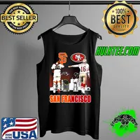 Premium an Francisco sport San Francisco Giants Buster Posey and San Francisco 49ers Joe Montana signatures Tank Top