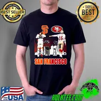 Premium an Francisco sport San Francisco Giants Buster Posey and San Francisco 49ers Joe Montana signatures Unisex