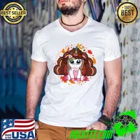 Premium cute Thanksgiving Shirt Girls Kids Toddler Turkey Unicorn T-Shirt