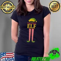Premium Funny Family Christmas The Tallest Elf Cute Xmas Holiday San T-Shirt Ladies Tee