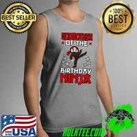 Premium godmother Of The Birthday Ninja Shinobi Themed B-Day Party T-Shirt Tank Top