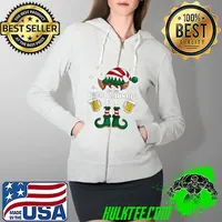 Premium i'm The Beer Drinking Elf - Elf Matching Family Christmas T-s Full Zip Hooded