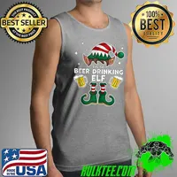 Premium i'm The Beer Drinking Elf - Elf Matching Family Christmas T-s Tank Top