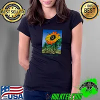 Premium knoxville Tennessee TN Sunflower Artwork Gardeners Graphic T-Shirt Ladies Tee